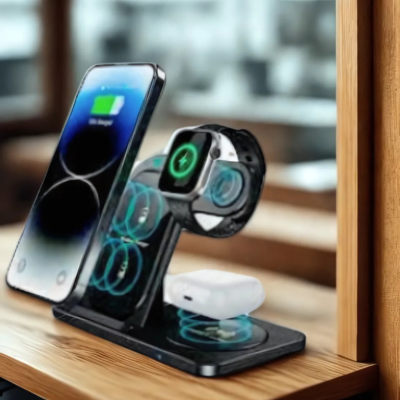 Station de Charge Sans Fil 7 en 1  pour iPhone, Apple Watch & AirPods