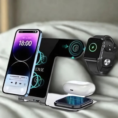 Station de Charge Sans Fil 7 en 1  pour iPhone, Apple Watch & AirPods