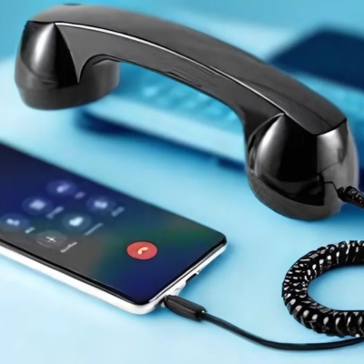 Casque Téléphonique Rétro pour Smartphone 🎧 – Connecteur 3.5mm