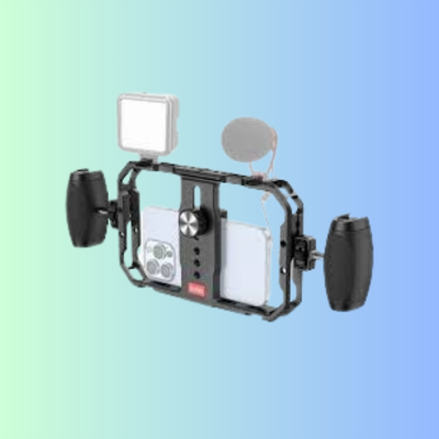 Kit de Stabilisation Smartphone Professionnel - Support, Microphone et Éclairage LED Intégrés