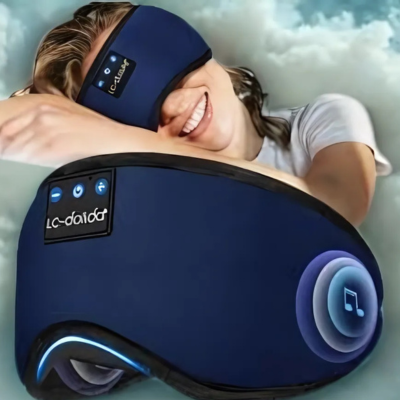 Masque de Sommeil avec Casque Audio Intégré - Relaxation & Musique