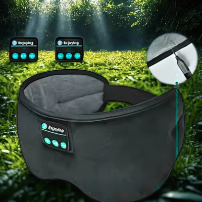 Masque de Sommeil avec Casque Audio Intégré - Relaxation & Musique