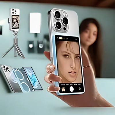 Moniteur Selfie et Vlog avec Écran d'Affichage pour Caméra Arrière