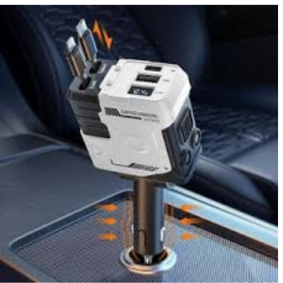 Chargeur de Voiture avec Extension Câble - Recharge Rapide & Flexible pour Téléphones