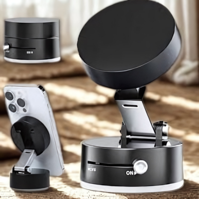 Support Téléphone Pliant Auto-Adhésif pour Bureau Organisé