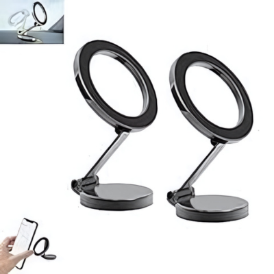 Support de téléphone magnétique pliant pour voiture compatible