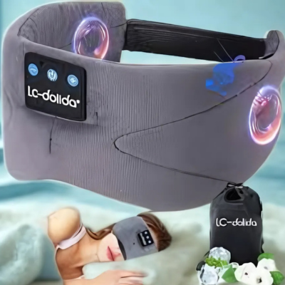 Masque de Sommeil avec Casque Audio Intégré - Relaxation & Musique