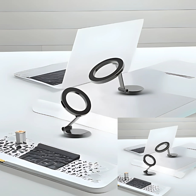 Support de téléphone magnétique pliant pour voiture compatible