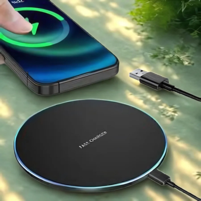 Chargeur Sans Fil Qi pour iPhone - Station de Charge Circulaire