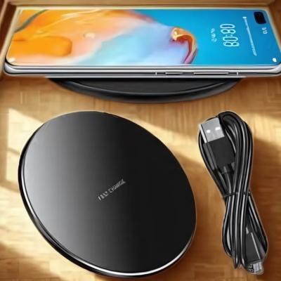 Chargeur Sans Fil Qi pour iPhone - Station de Charge Circulaire